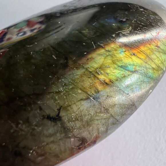 Labradorite Crystal‎ Palmstone (8) - Picture 4 of 11
